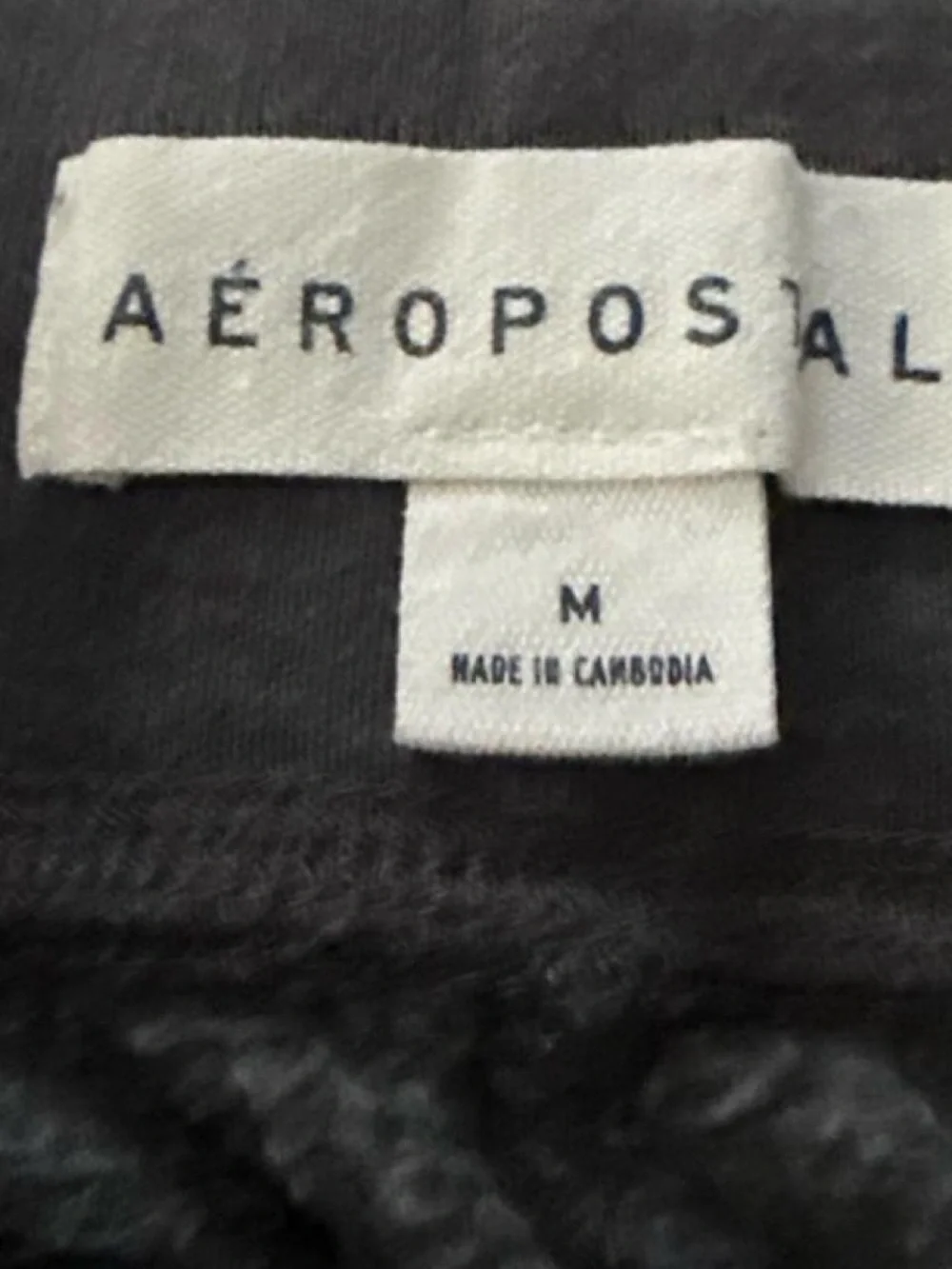 Aeropostale Dark Grey Jogger Sweatpants with Pink Accent